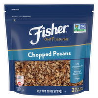 Fisher Chef's Naturals Chopped Pecans, 10 Ounce
