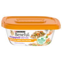 Purina Beneful Dog Food, Chicken, Carrots, Peas & Wild Rice, Chopped Blends, 10 Ounce