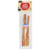 Essential Everyday Dog Chews, Premium, Slow Roasted Real Beef Flavor, Steer Pizzles, 2 Each