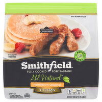 Smithfield Pork Sausage Links, All Natural, Hometown Original, 20 Ounce