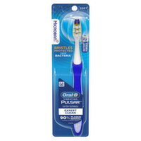 Oral-B Pulsar Vibrating Pulsar Battery Toothbrush with Microban, Plaque Remover for Teeth, Soft, 1 Count, 1 Each