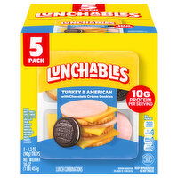 Lunchables Turkey & American with Chocolate Creme Cookies Lunch Combinations, 5 Each