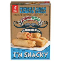 Screamin' Sicilian Pizza Co. Rolls, Loaded, Pepperoni & Sausage, 10 Ounce