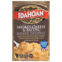 Idahoan Mashed Potatoes, Smokey Cheese & Bacon, 4 Ounce