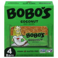 Bobo's Oat Bars, Coconut, 4 Each