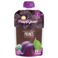 Happy Baby Organics Stage 1 (6+ months) Organic Prunes, 3.5 Ounce