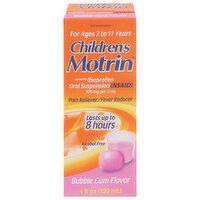 Motrin Pain Reliever/Fever Reducer, Bubble Gum Flavor, 4 Fluid ounce