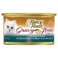 Fancy Feast Gravy Lovers Gravy Wet Cat Food, Gravy Lovers Turkey Feast in Roasted Turkey Flavor Gravy, 3 Ounce