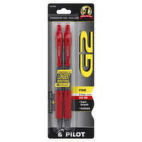 Pilot G2 Pen, Red Ink, Fine, 0.7 mm, 2 Each
