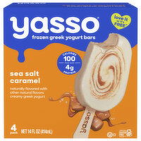Yasso Greek Sea Salt Caramel Yogurt Bars, 4 Each