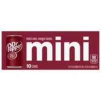 Dr Pepper Soda, Mini, 10 Each