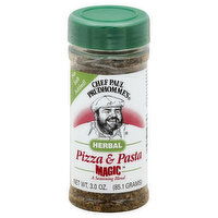 Chef Paul Prudhomme's Magic Seasoning Blend, Pizza & Pasta, Herbal, 3 Ounce