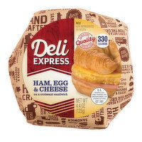 Deli Express Ham, Egg & Cheese Croissant, 4.4 Ounce