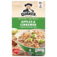 Quaker Apples & Cinnamon Instant Oatmeal, 8 Each