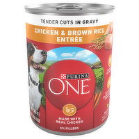 Purina One Purina ONE Tender Cuts in Wet Dog Food Gravy Chicken and Brown Rice Entree, 13 Ounce