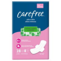 Carefree Pads, with Wings, Ultra Thin, Super Long, 28 Each