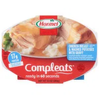 Hormel Compleats Chicken Breast & Mashed Potatoes, with Gravy, 10 Ounce