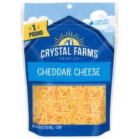 Crystal Farms Cheese, Cheddar, 16 Ounce