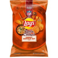 Lay's Kettle Cooked Cheesy Buffalo Dip Potato Chips, 8 Ounce