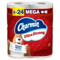 Charmin Ultra Strong Bathroom Tissue, 2-Ply, Mega, 6 Each