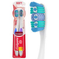 Colgate 360 Optic White Adult Manual Whitening Toothbrush, 2 Each