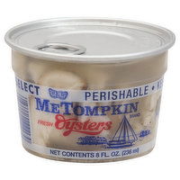 MeTompkin Oysters, Fresh, 8 Ounce