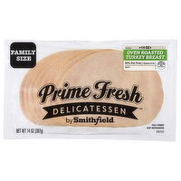 Prime Fresh Delicatessen Turkey Breast, Oven Roasted, 14 Ounce