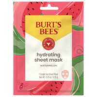 Burt's Bees Sheet Mask, Hydrating, Watermelon, 1 Each