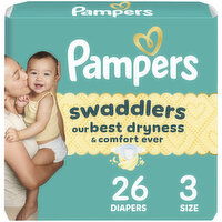 Pampers Swaddlers Swaddlers Diaper Size 3 26 Count, 26 Each