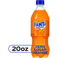 Fanta  Sugar Orange Soda Soft Drink, 20 Fluid ounce