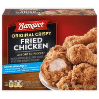 Banquet Original Crispy Fried Chicken Tender Bone-In Chicken Frozen Meal, 29 Ounce