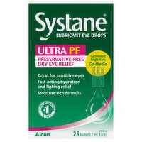 Systane Ultra PF Preservative-Free Lubricant Eye Drops, 25 Each