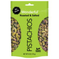 Wonderful Roasted and Salted Pistachios, 6 Ounce