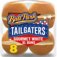 Ball Park Tailgaters Gourmet White Extra Large Buns, 8 count, 21 oz, 8 Each