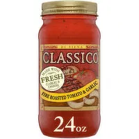 Classico Fire Roasted Tomato & Garlic Pasta Sauce, 24 Ounce