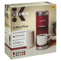 Keurig K-Mini Plus Coffee Maker, Single Serve, Cardinal Red, 1 Each