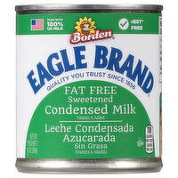 Eagle Brand Condensed Milk, Fat Free, Sweetened, 14 Ounce