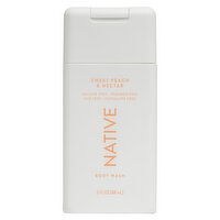 Native Sweet Peach & Nectar Body Wash, 3 Fluid ounce