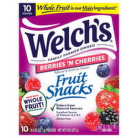 Welch's Fruit Snacks, Berries 'N Cherries, 10 Each