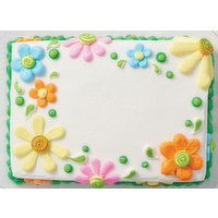 Cub Bakery  1/4 Decorated Sheet Marble Cake Whipped Icing, 1 Each