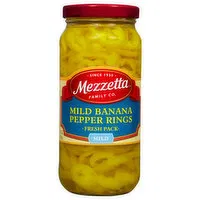 Mezzetta Banana Pepper Rings, Mild, Fresh Pack