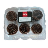 Cub Bakery Chocolate Fudge Cupcakes, 6 Count, 1 Each