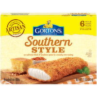 Gorton's Fish Fillets, Southern Style, 6 Each