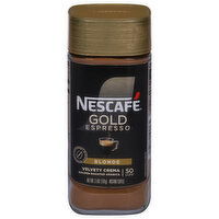 Nescafe Gold Espresso Coffee, Instant, Golden Roasted Arabica, Velvety Crema, Blonde, 3.5 Ounce