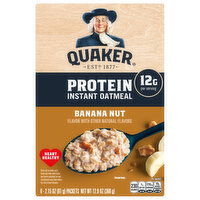 Quaker Oatmeal, Banana Nut, Instant, 6 Each