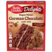 Betty Crocker Delights Cake Mix, German Chocolate, Super Moist, 13.25 Ounce