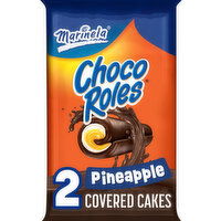 Marinela Choco Roles Pineapple Crème Filled Cakes, Twin Pack, 2 count, 2.82 oz, 2 Each