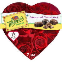 Russell Stover Valentine's Day Assorted Milk & Dark Chocolate Floral Heart Gift Tin, 7 Ounce