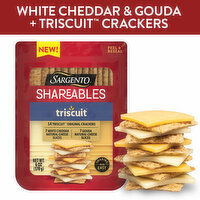 SARGENTO Sargento® Shareables White Cheddar & Gouda Sliced Cheese with Triscuit® Original Crackers, 6 oz., 6 Ounce