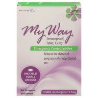 My Way Emergency Contraceptive, 1.5 mg, Tablet, 1 Each